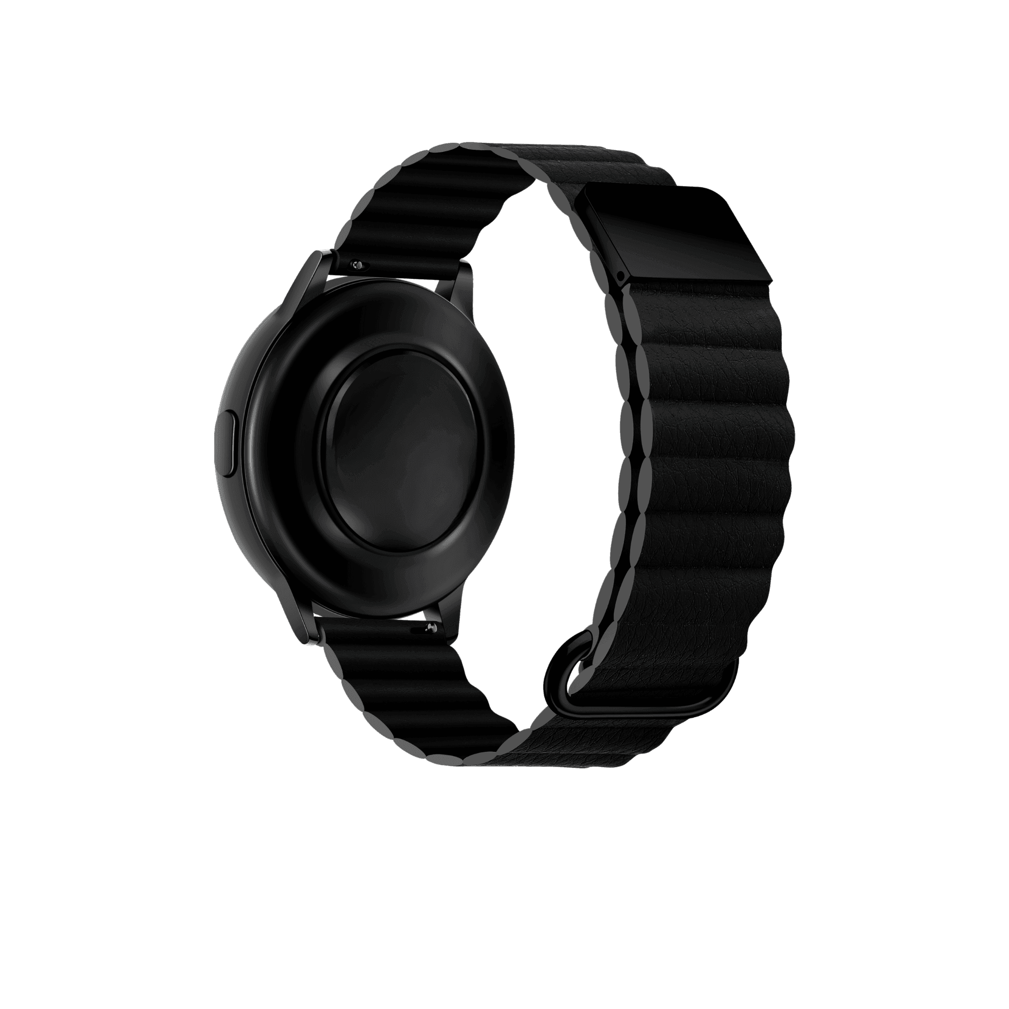 Fusion Lederarmband in Schwarz – zeitloses Design aus hochwertigem Leder mit praktischem Magnetverschluss für Alltag & Business